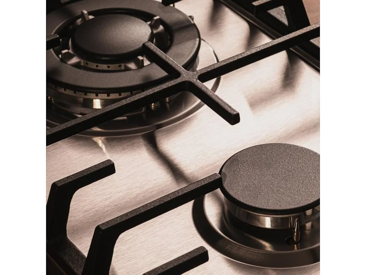 Placa de gas Cecotec Bolero Squad G 2200F 5250W 2 fuegos cristal inox 29 cm