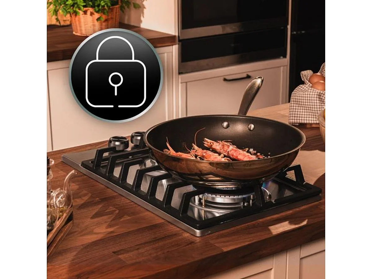 Placa de gas Cecotec Bolero Squad G 2200F 5250W 2 fuegos cristal inox 29 cm