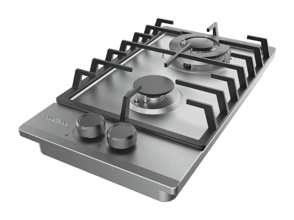 Placa de gas Cecotec Bolero Squad G 2200F 5250W 2 fuegos cristal inox 29 cm