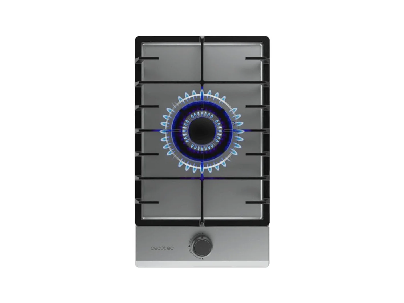 Placa de gas Cecotec Bolero Squad G 1200F 3500W 1 fuego WOK inox 29 cm