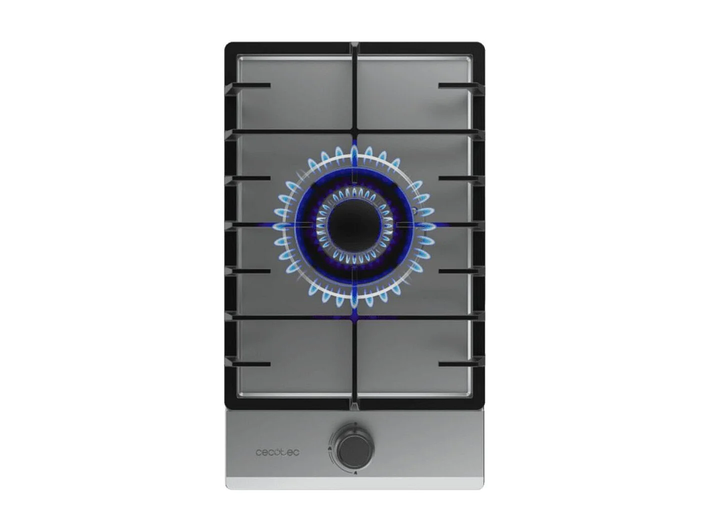 Placa de gas Cecotec Bolero Squad G 1200F 3500W 1 fuego WOK inox 29 cm