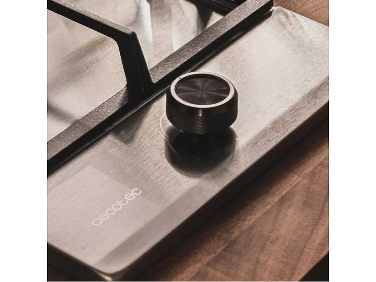 Placa de gas Cecotec Bolero Squad G 1200F 3500W 1 fuego WOK inox 29 cm