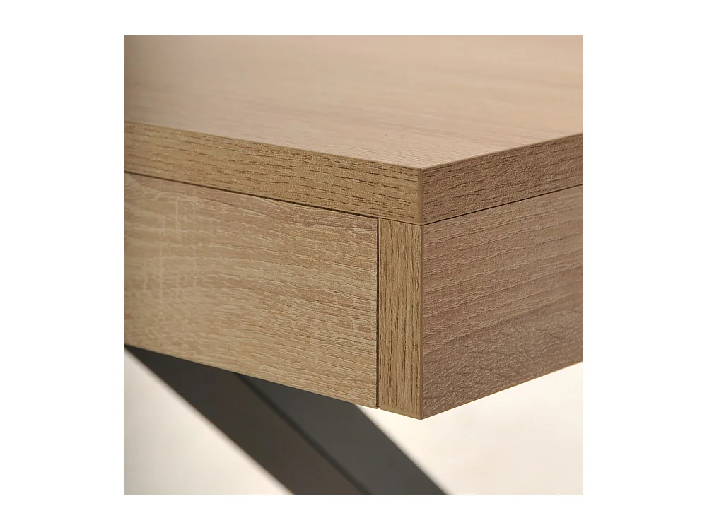 Table à manger CADIX, 8 personnes, 180 x 90 cm / Décor Chêne blanchi