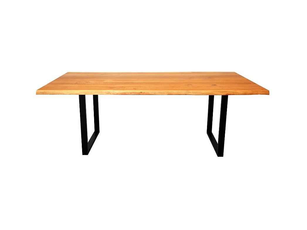 Table à manger 220x100cm ULYSSE - 10 personnes / Chêne massif huilé