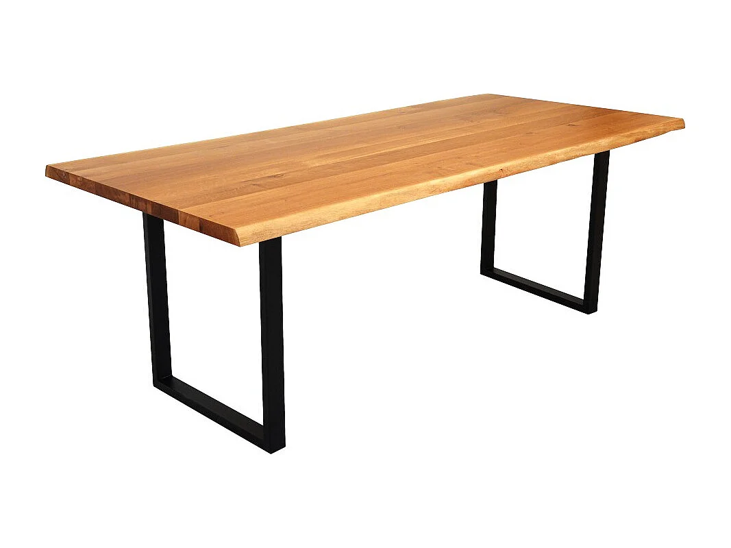 Table à manger 220x100cm ULYSSE - 10 personnes / Chêne massif huilé