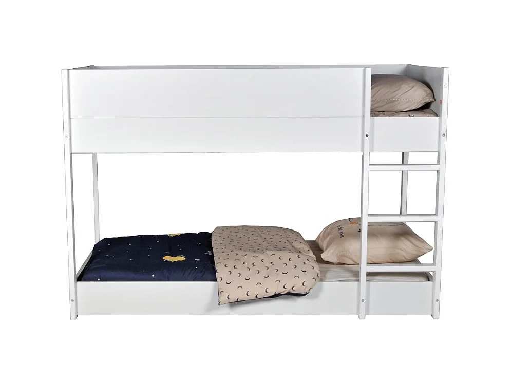 LIT SUPERPOSE 90x190 BOB + 2 SOMMIERS / Blanc