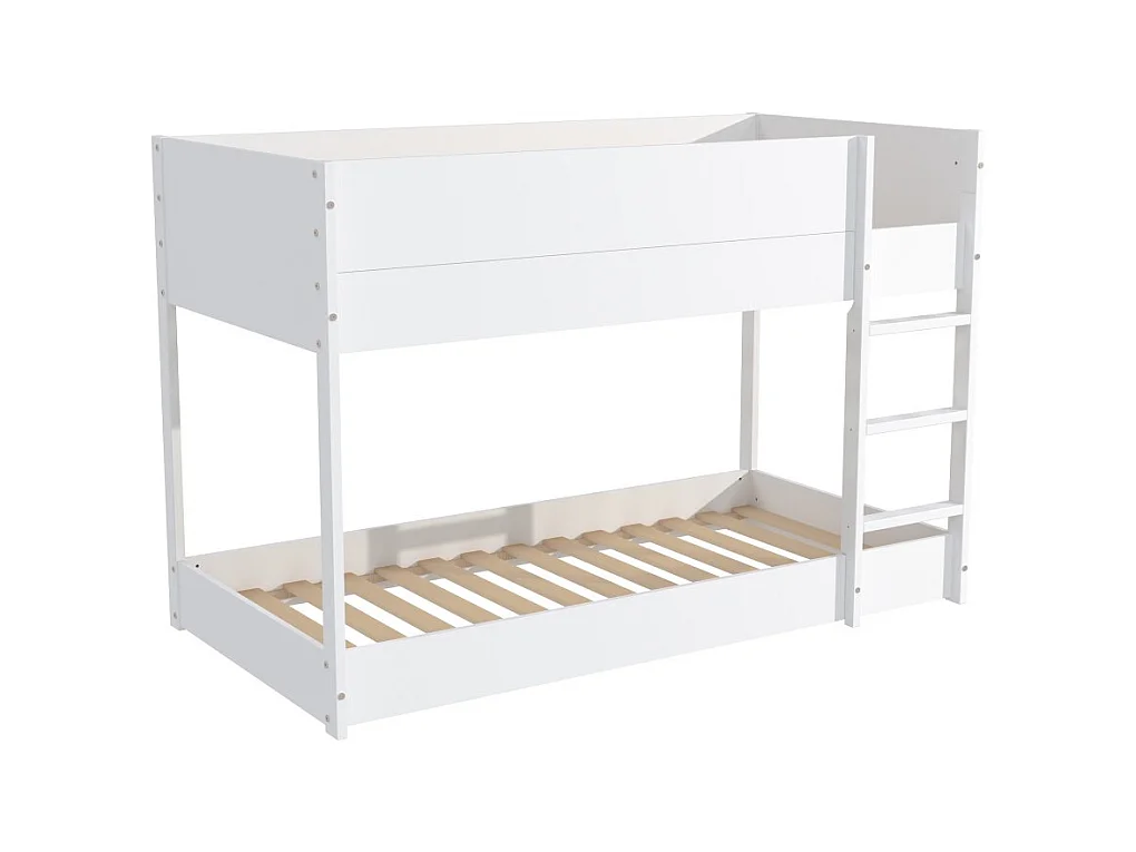 LIT SUPERPOSE 90x190 BOB + 2 SOMMIERS / Blanc