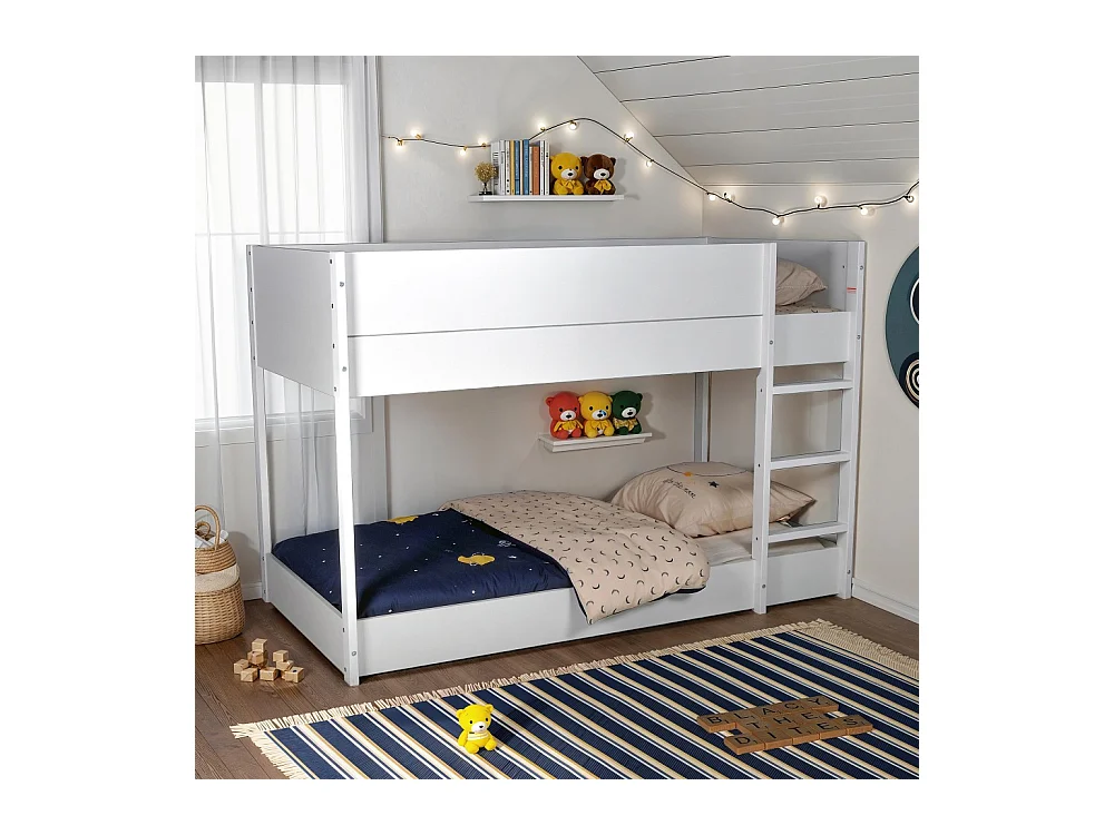 LIT SUPERPOSE 90x190 BOB + 2 SOMMIERS / Blanc