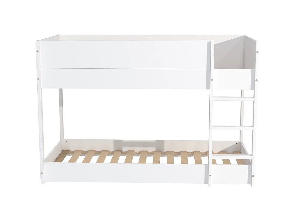 LIT SUPERPOSE 90x190 BOB + 2 SOMMIERS / Blanc