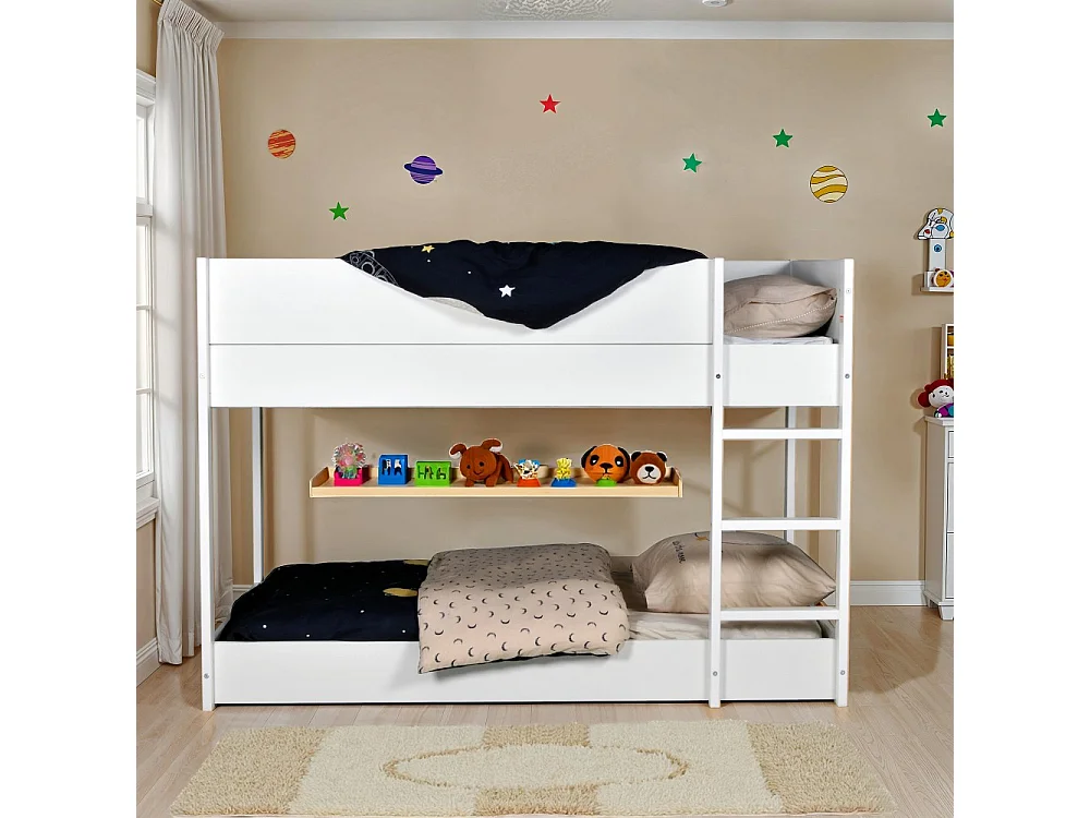 LIT SUPERPOSE 90x190 BOB + 2 SOMMIERS / Blanc