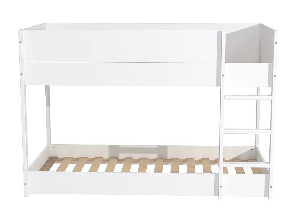 LIT SUPERPOSE 90x190 BOB + 2 SOMMIERS / Blanc