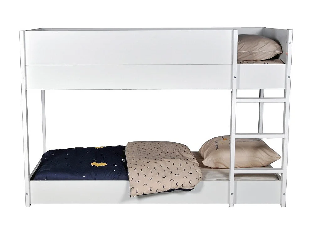 LIT SUPERPOSE 90x190 BOB + 2 SOMMIERS / Blanc