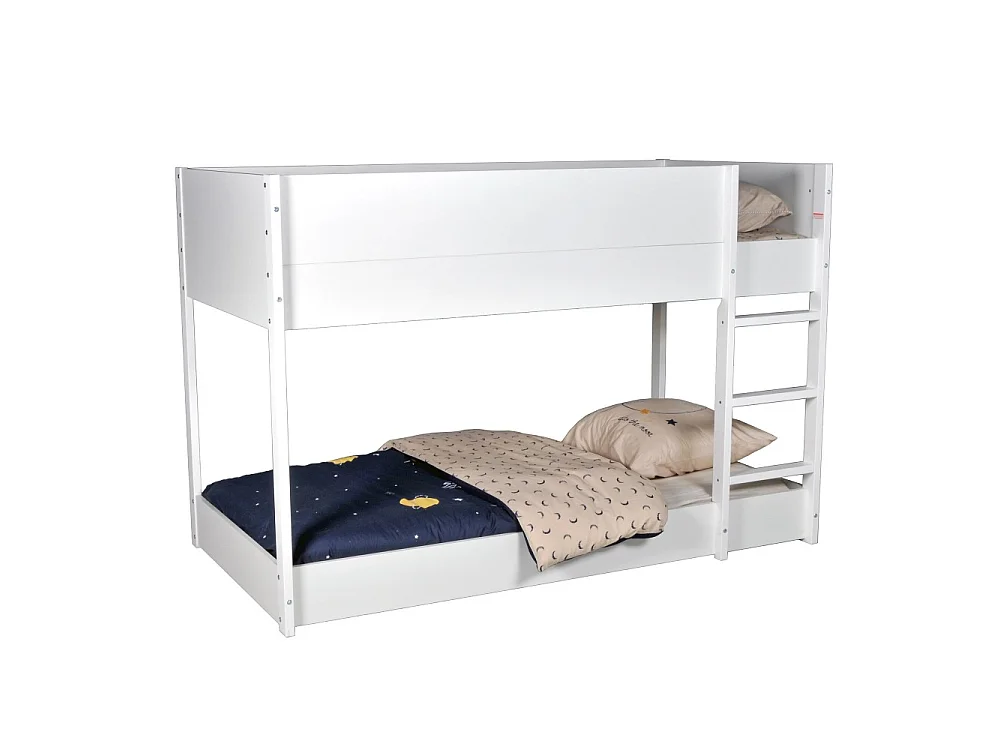 LIT SUPERPOSE 90x190 BOB + 2 SOMMIERS / Blanc