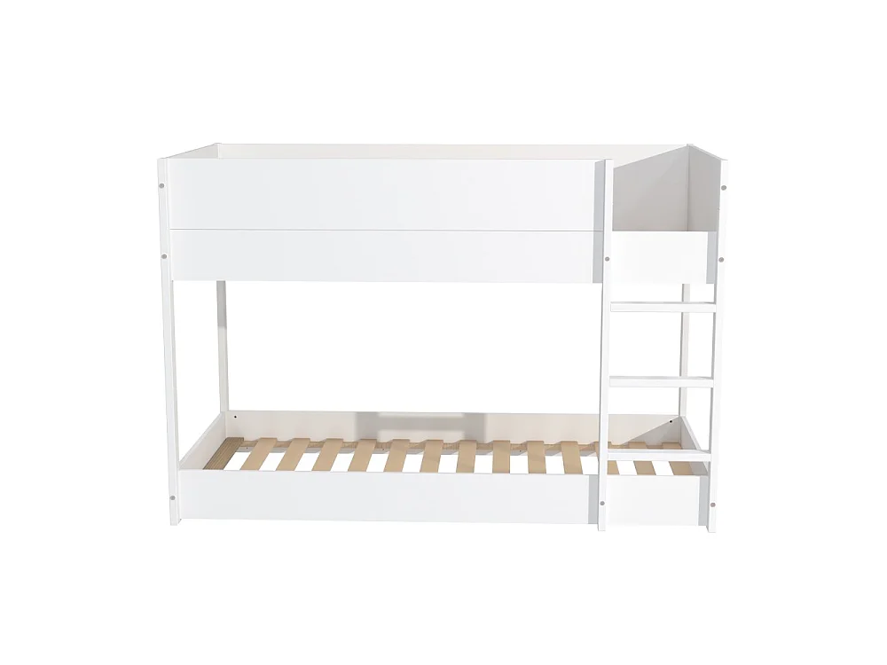 LIT SUPERPOSE 90x190 BOB + 2 SOMMIERS / Blanc