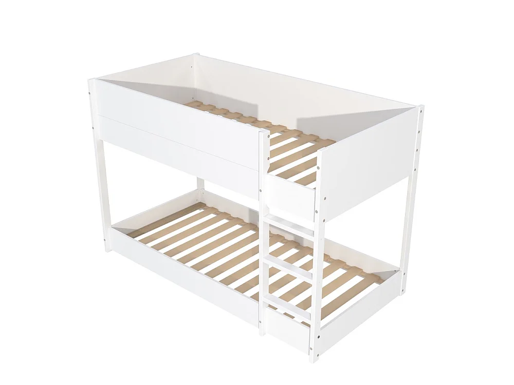 LIT SUPERPOSE 90x190 BOB + 2 SOMMIERS / Blanc