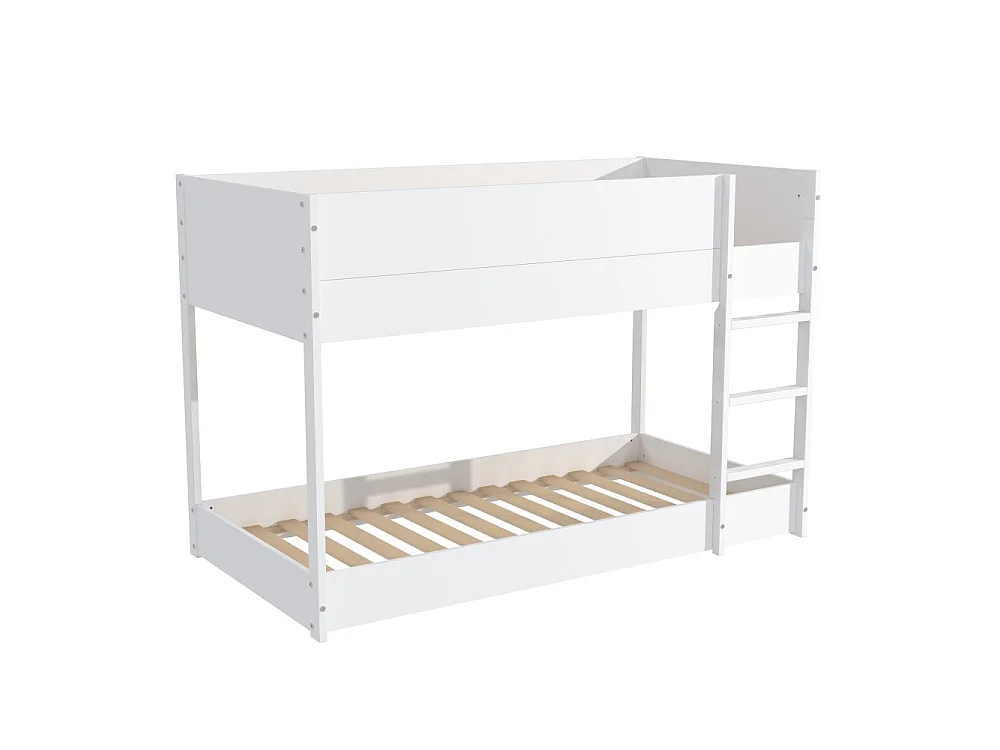 LIT SUPERPOSE 90x190 BOB + 2 SOMMIERS / Blanc