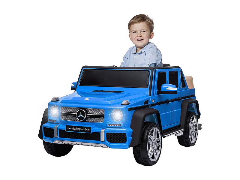 Elektrische auto voor kinderen Mercedes-Maybach G650 - ORYXEARTH - Blauw - Batterij 12V - Snelheid 3-5 km/h
