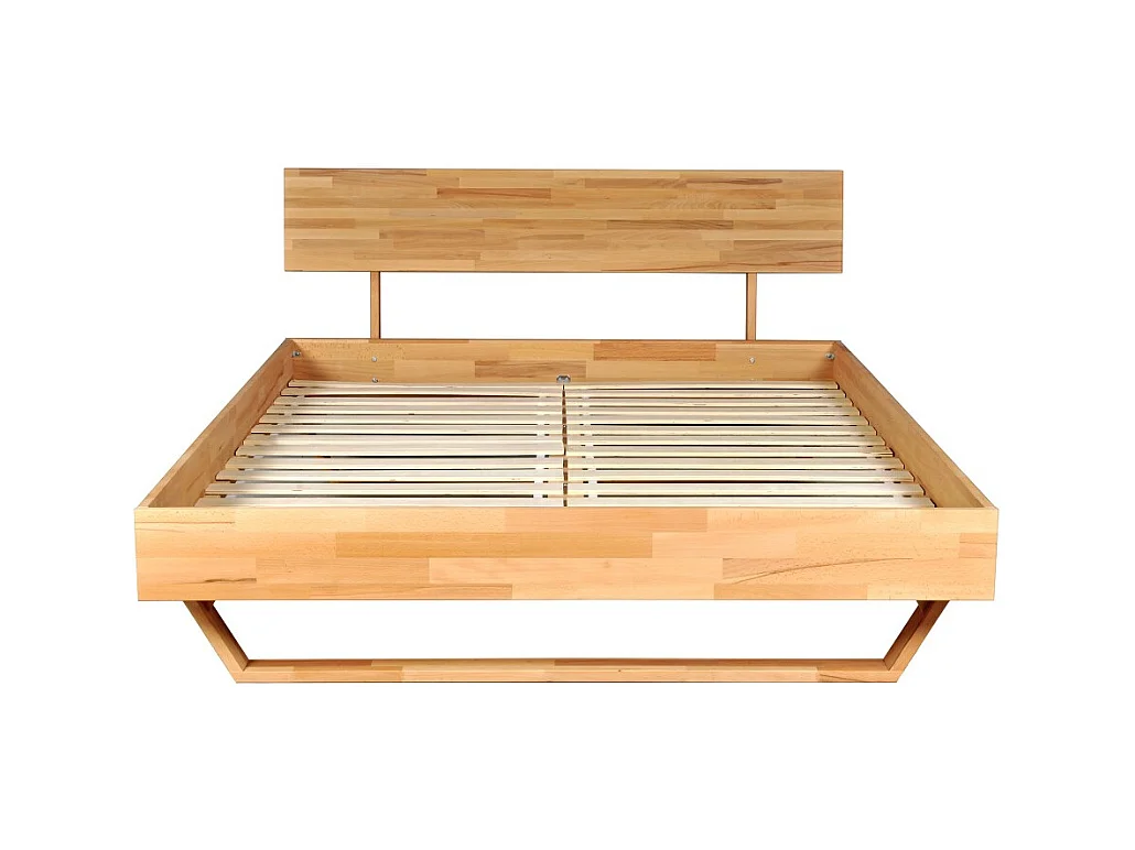 Lit 160x200 cm TAO + Sommier / Hêtre massif huilé