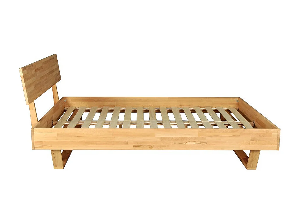 Lit 160x200 cm TAO + Sommier / Hêtre massif huilé