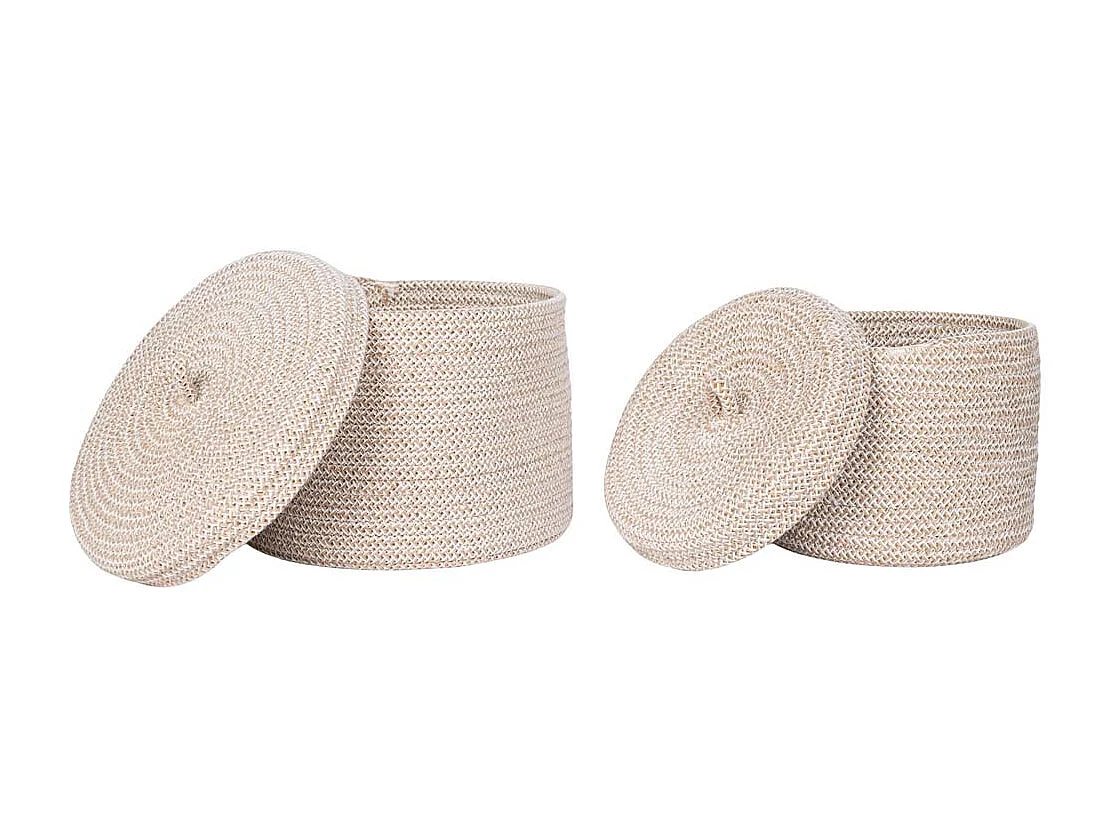 Sebal panier lot de 2 pièces beige.