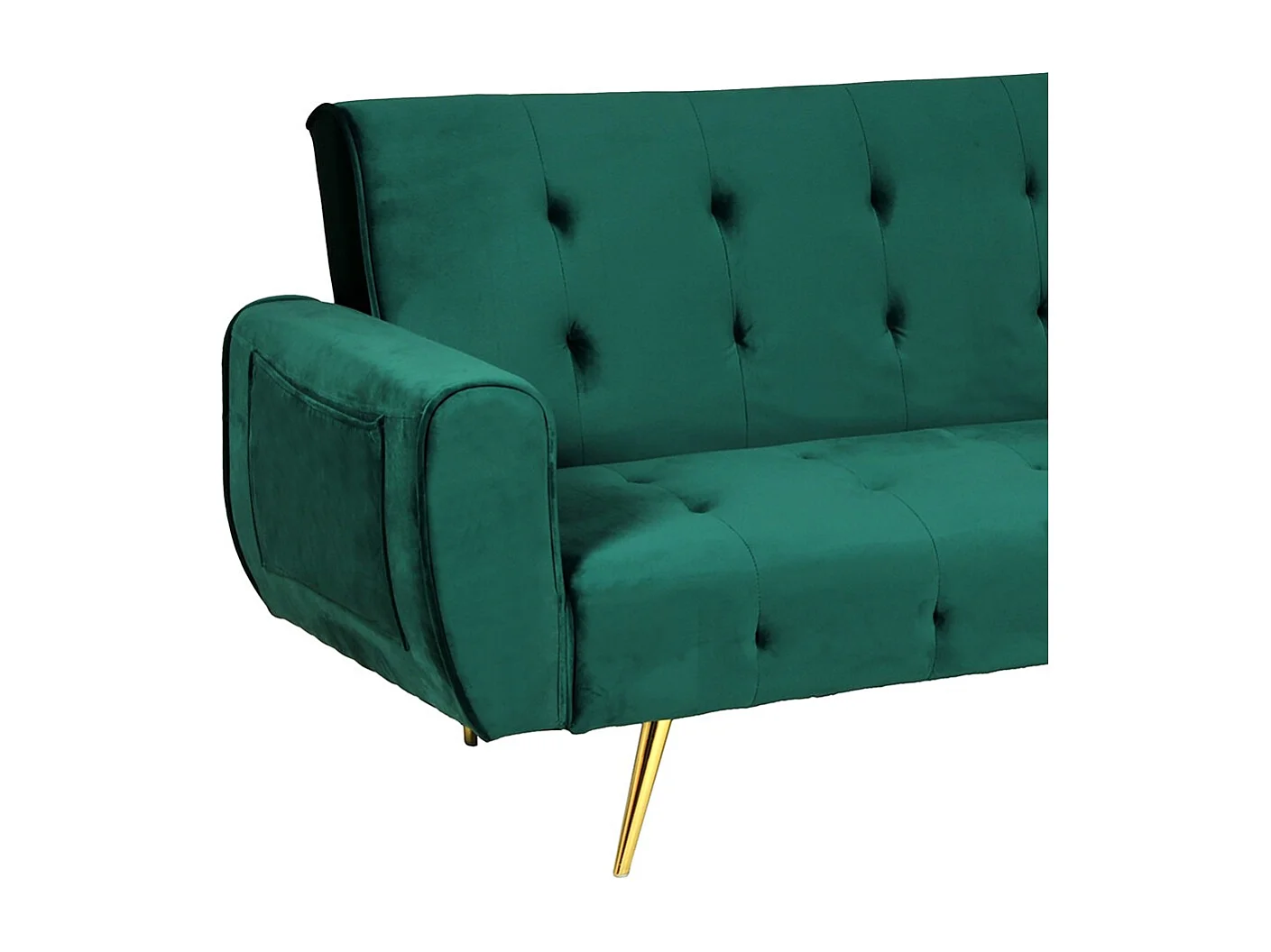 Canapé convertible 3 places ODIN / Vert