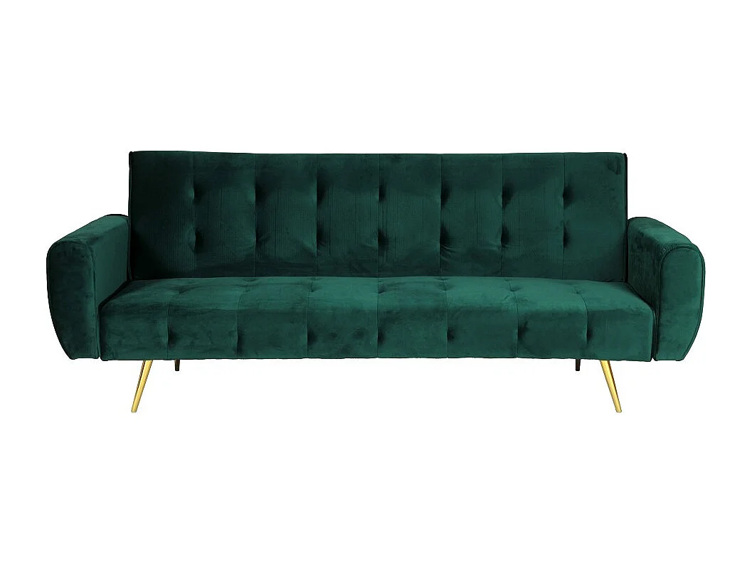 Canapé convertible 3 places ODIN / Vert