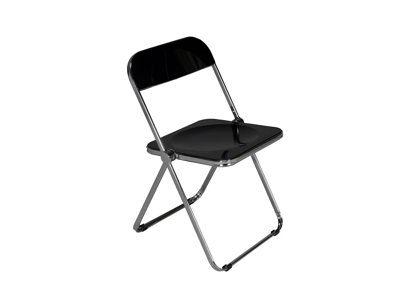 Lot de 4 chaises pliantes de salle à manger EVA / Noir