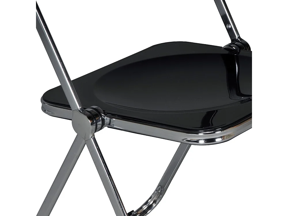 Lot de 4 chaises pliantes de salle à manger EVA / Noir