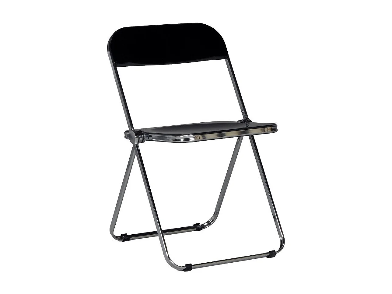 Lot de 4 chaises pliantes de salle à manger EVA / Noir