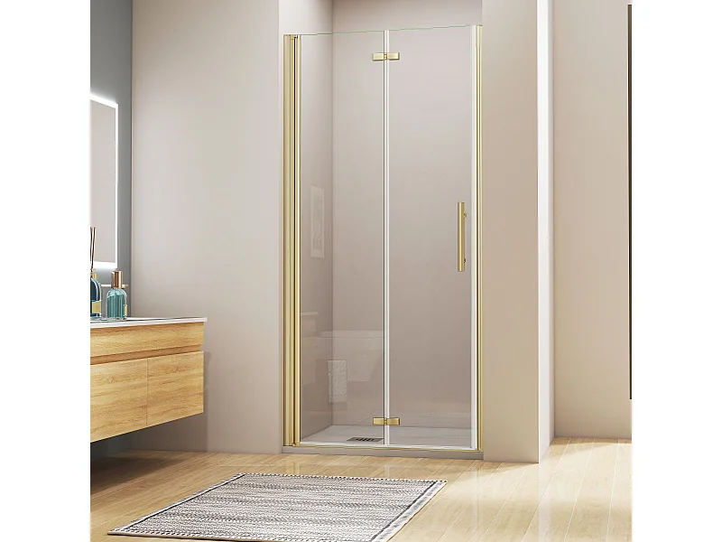 100x195cm 6mm Sicherheitsglas Duschwand Faltwand Duschkabine Duschtür Scharniertür