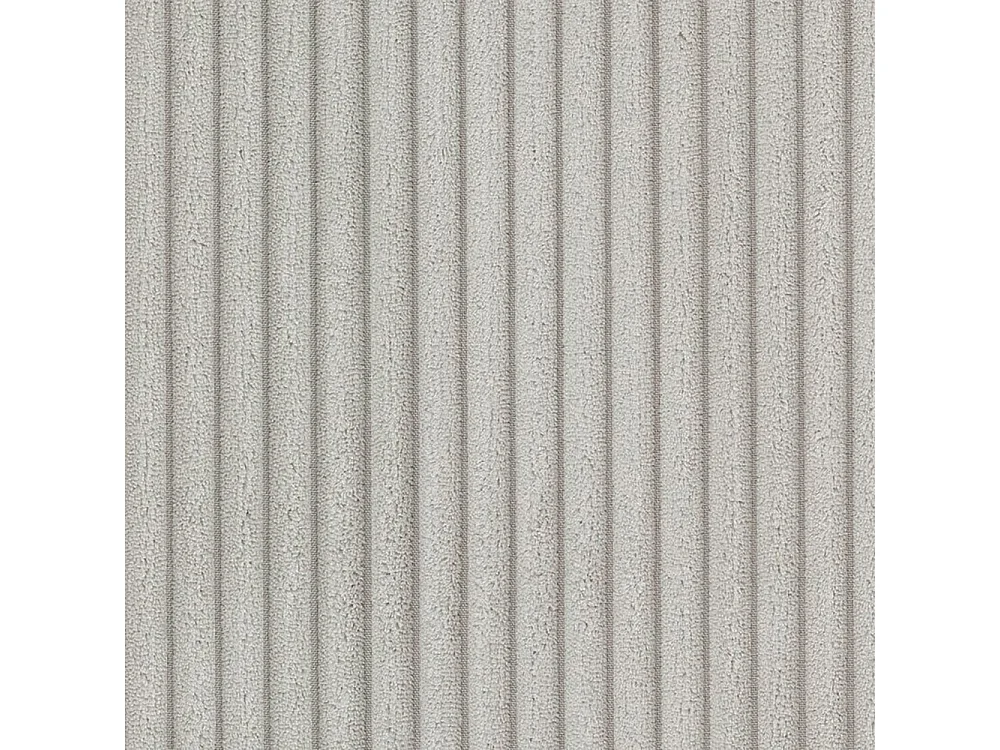 Canapé d'angle convertible et réversible avec coffre THEO en velours côtelé / Gris clair