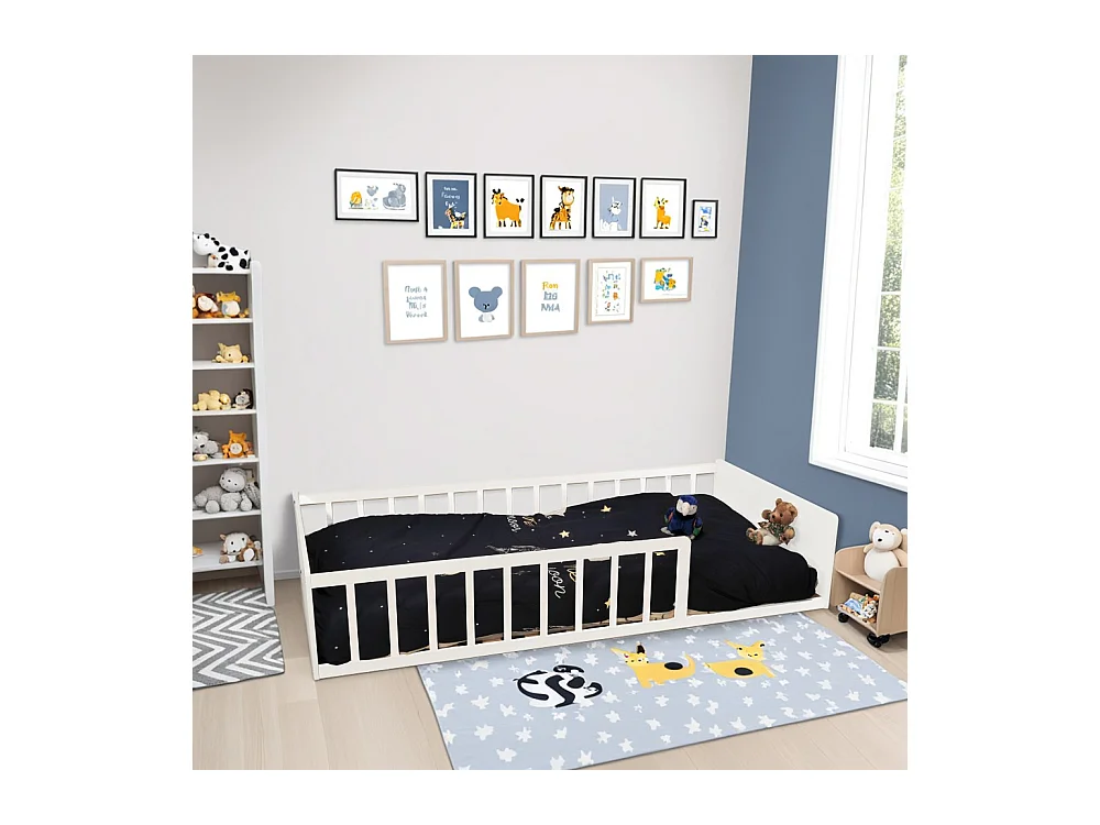 LIT 90x190 PILOU avec sommier / Blanc