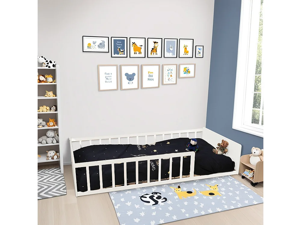 LIT 90x190 PILOU avec sommier / Blanc