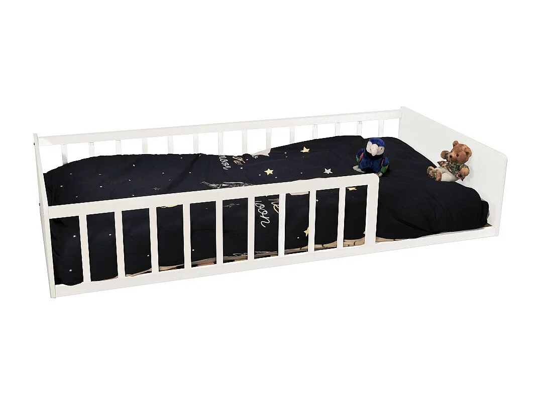 LIT 90x190 PILOU avec sommier / Blanc