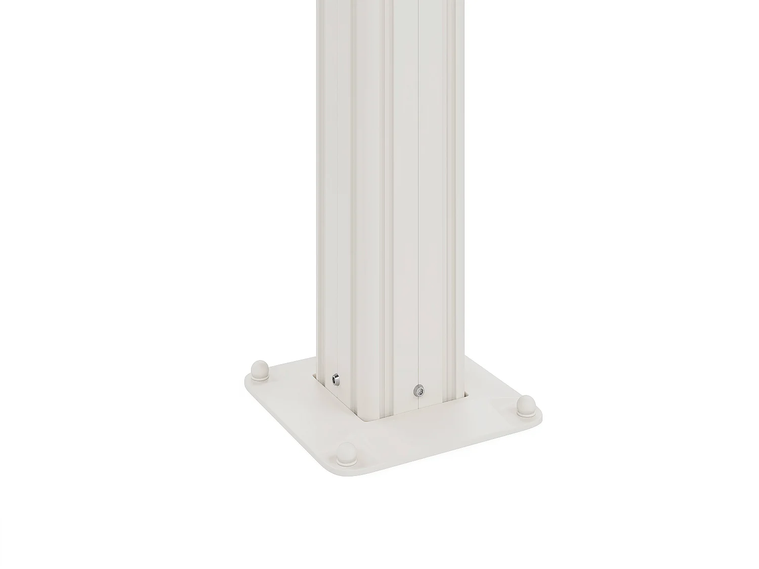 Pergola adossée en aluminium avec toit coulissant - 12 m² - blanc - IZEDA