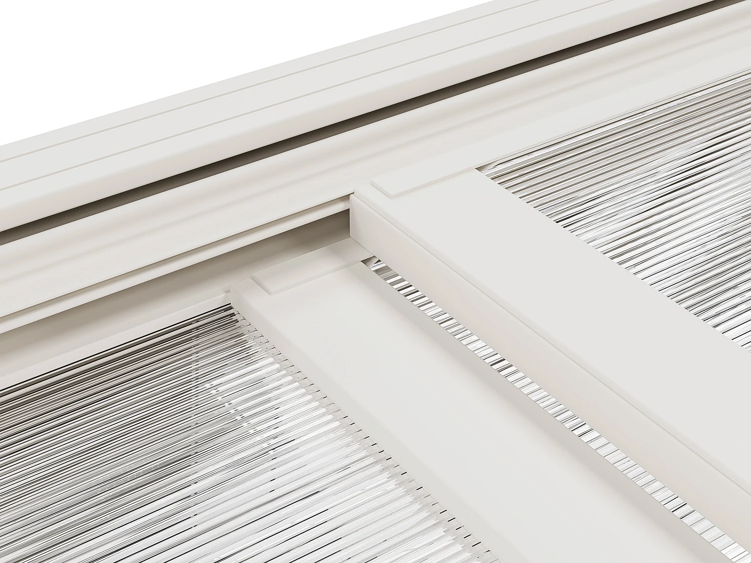 Pergola adossée en aluminium avec toit coulissant - 12 m² - blanc - IZEDA