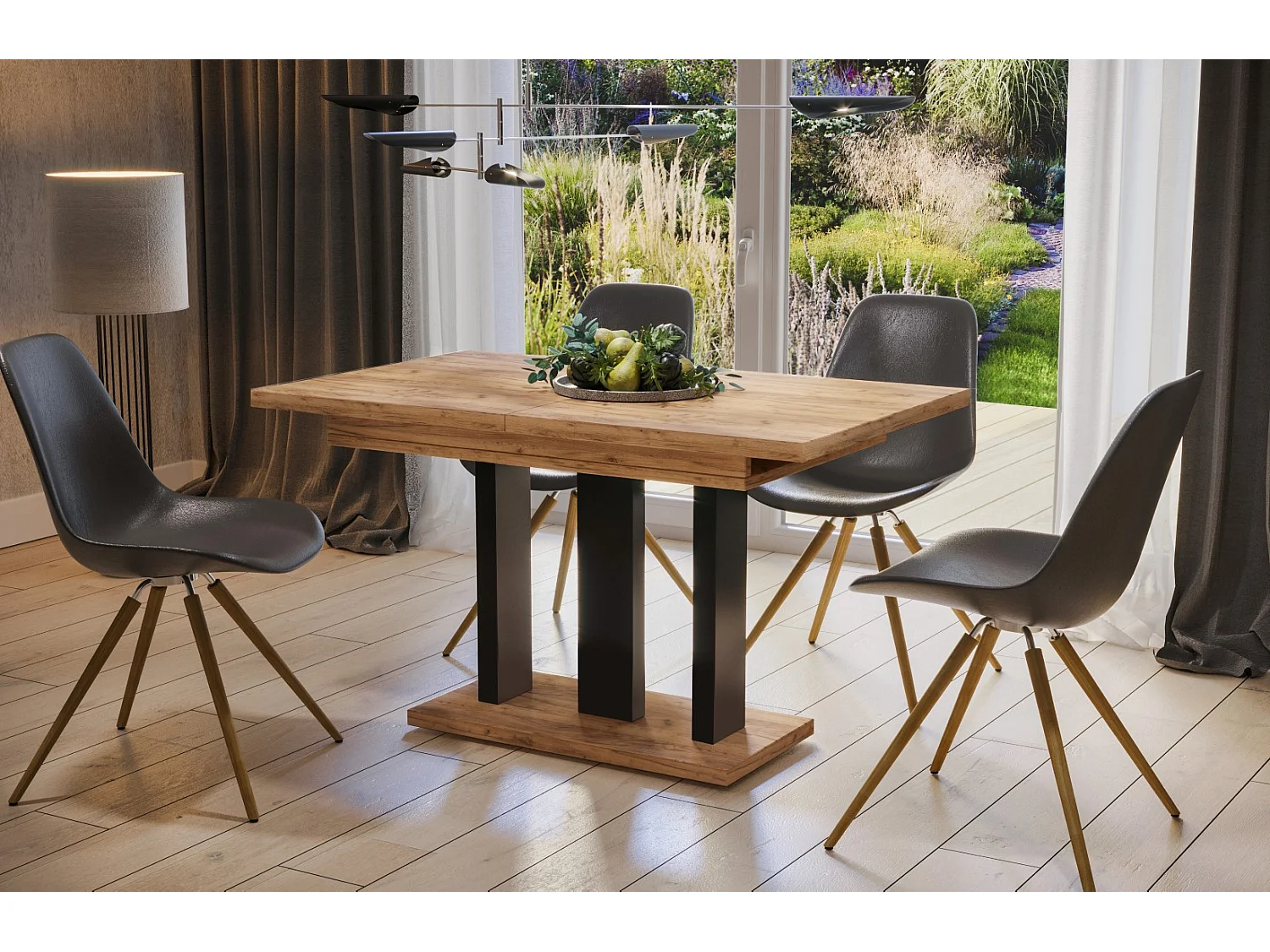 Stół rozkładany APPIA 130(210)x80 dąb złoty craft