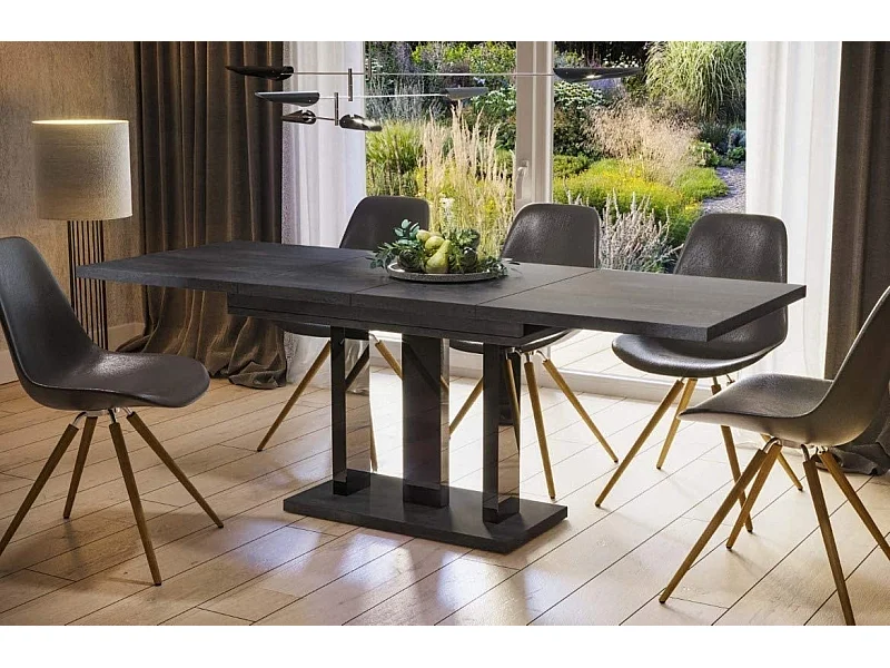 Stół rozkładany APPIA 130(210)x80 beton ciemny