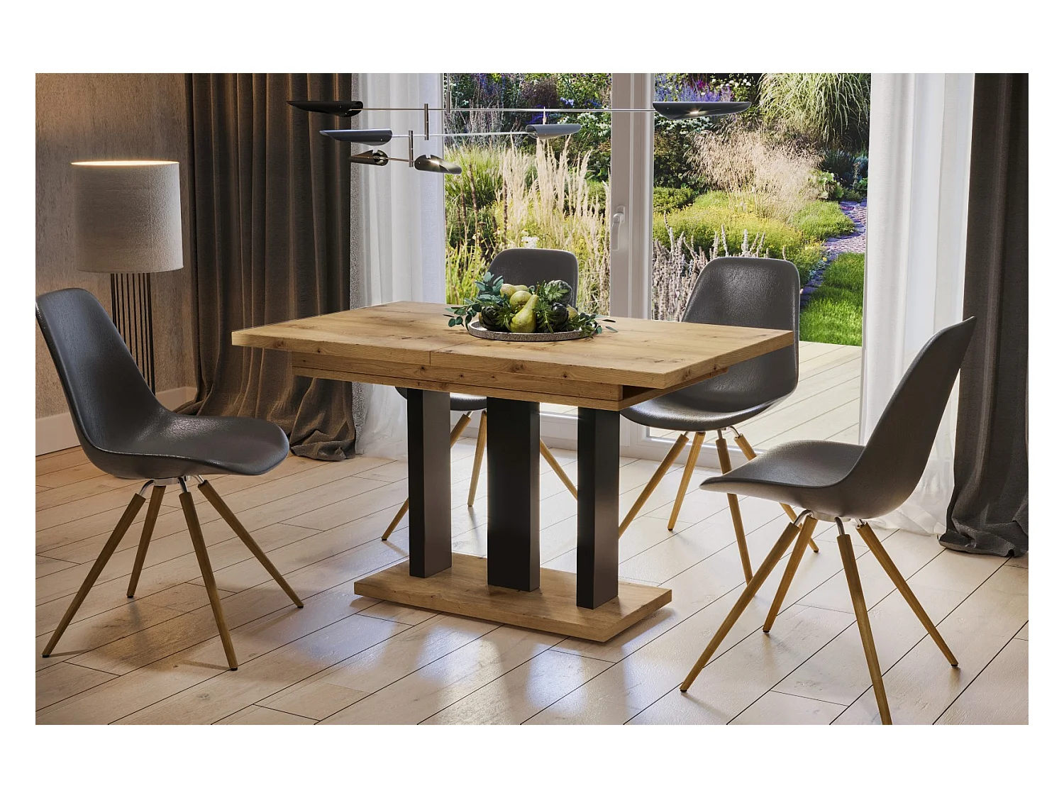 Stół rozkładany APPIA 130(210)x80 dąb artisan