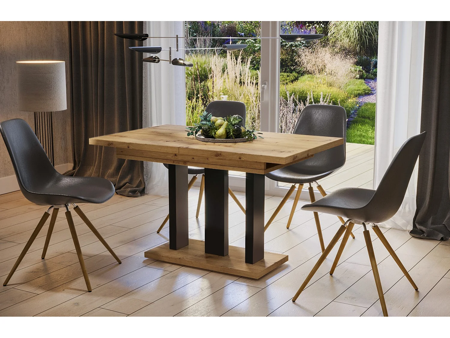 Stół rozkładany APPIA 130(210)x80 dąb artisan