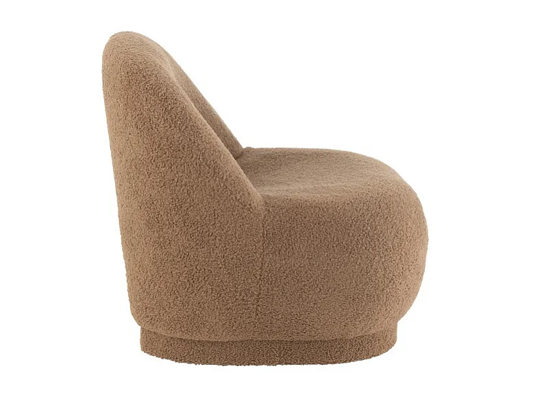 Puf de Tela Marrón 78x88x72cm