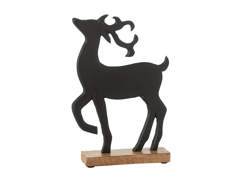 Reno en base de aluminio/madera negro grande