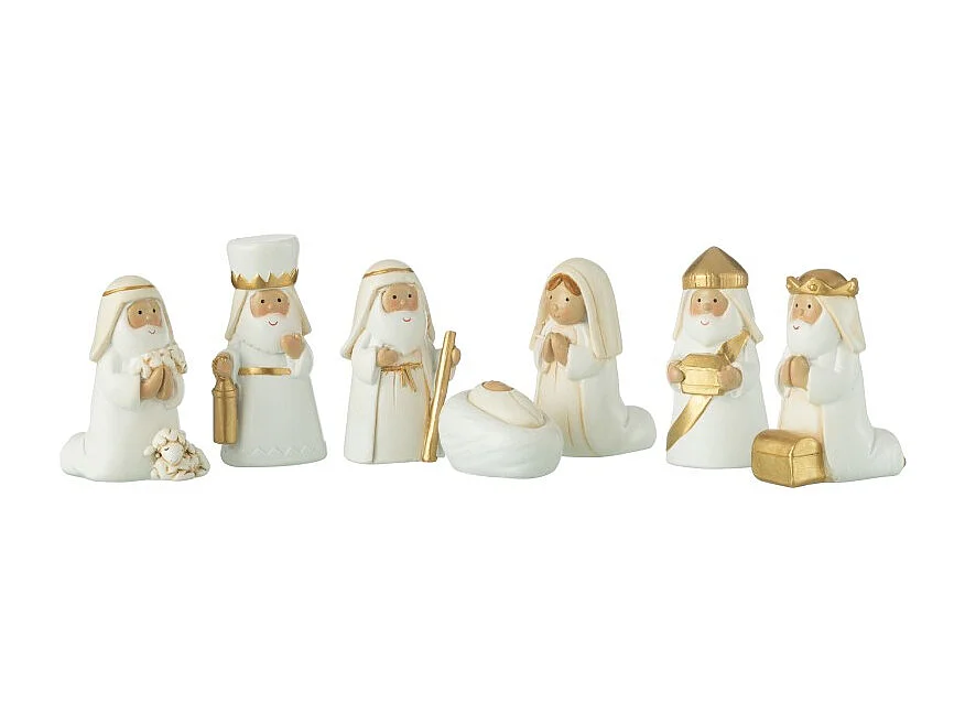 Presepe in resina multicolore 6x4x4 cm