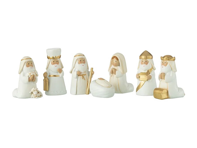 Presepe in resina multicolore 6x4x4 cm