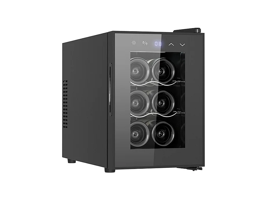 Livoo Cave à vin de service 6 bouteilles noir - GS153