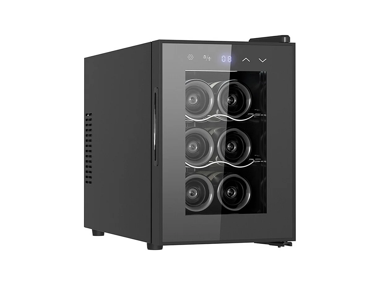 Livoo Cave à vin de service 6 bouteilles noir - GS153