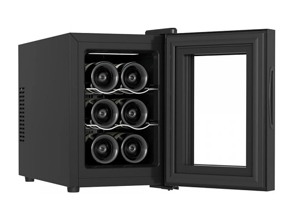 Livoo Cave à vin de service 6 bouteilles noir - GS153