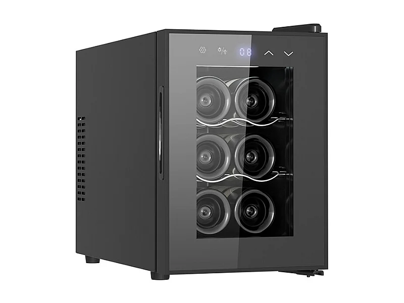 Livoo Cave à vin de service 6 bouteilles noir - GS153