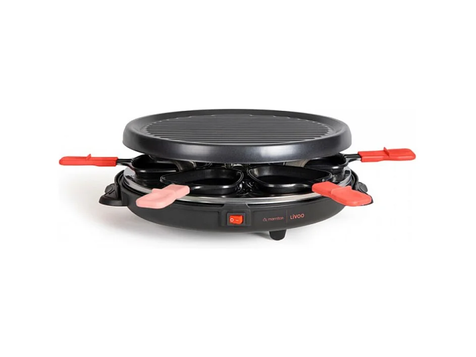 Livoo Appareil à raclette 6 personnes 800w - DOC307