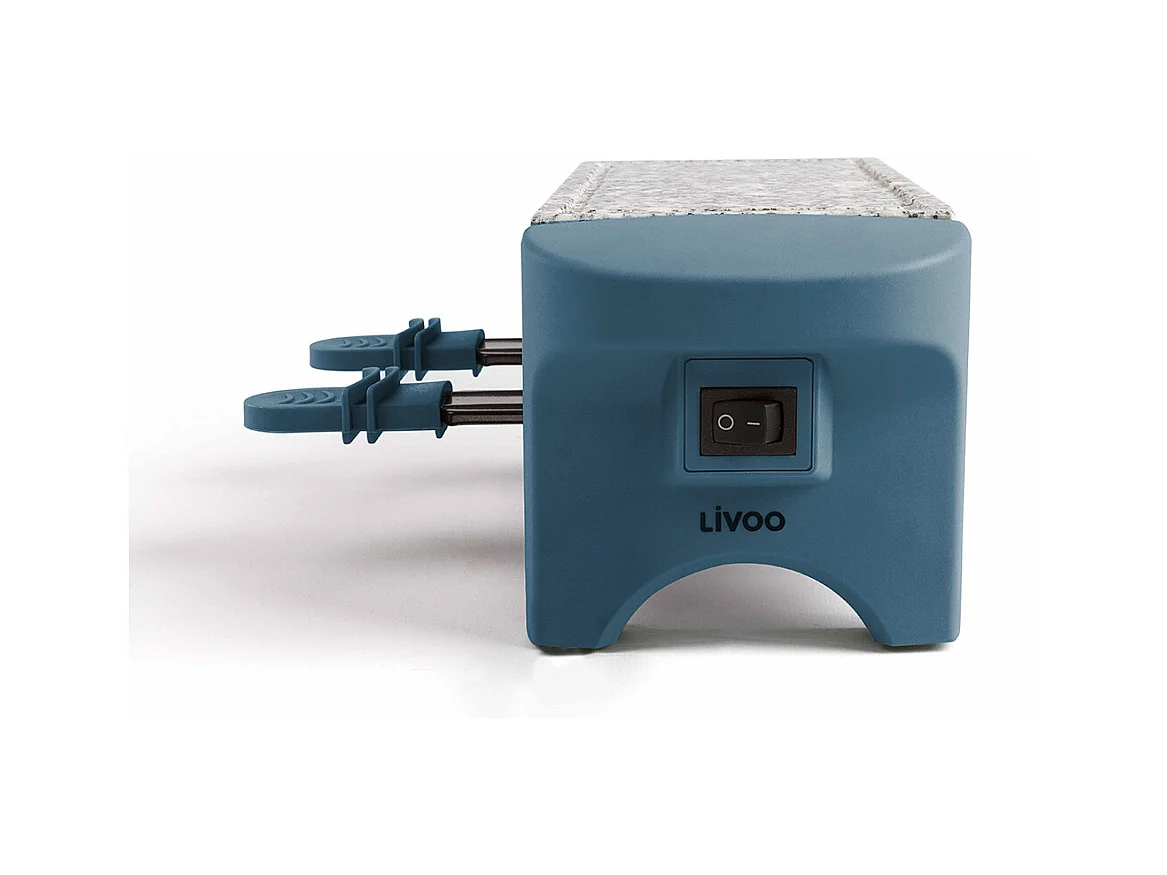 Livoo Appareil à raclette 2 personnes 350w bleu - doc156bs